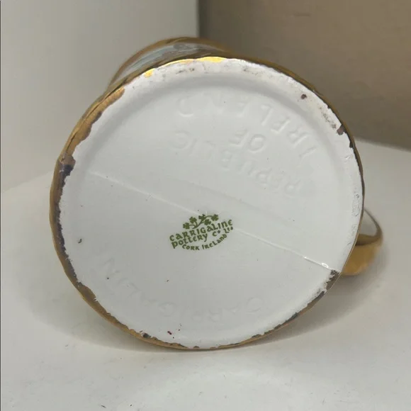Vintage | Carrigaline Pottery Cork Ireland Mug Gold Trim Celtic Souvenir - Picture 3 of 5